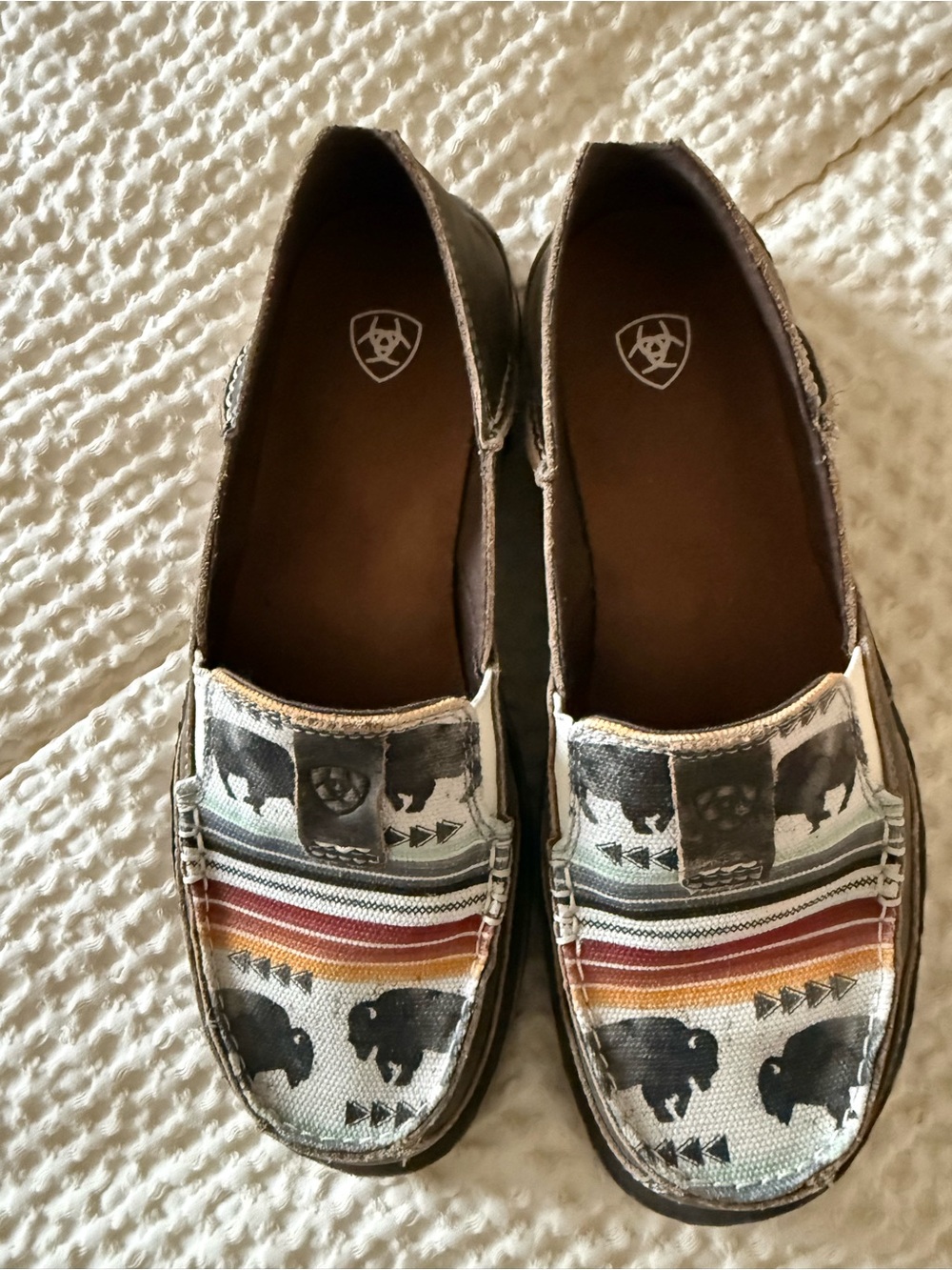 Ariat cruisers with bison/buffalo